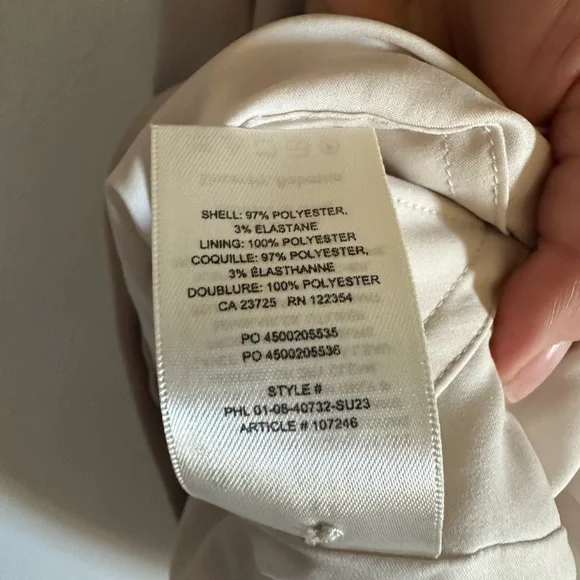 NWOT Aritzia Babaton Off White Ivory Spectre Dress size 6 - Picture 11 of 13